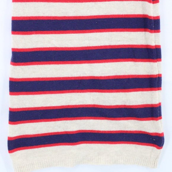 Mo:Vint Knit Pencil Skirt Womens Beige Striped Pullon Cotton Blend Small S NWT - Picture 3 of 8